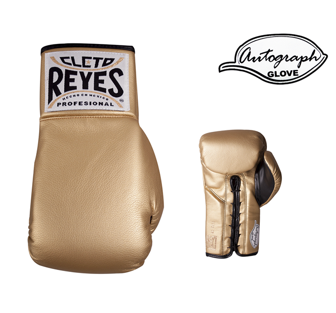Gold Cleto Reyes Cleto Reyes Standard Collectible Autograph Boxing Glove 