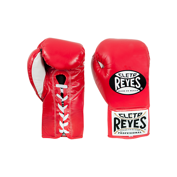 Professional Fight Boxing and training Red Leather gloves with lace up style 