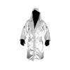 Cleto Reyes Satin Boxing Robe With Hood White