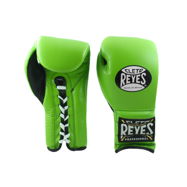 16 Oz Citrus Green Cleto Reyes Hook And Loop Leather Training Boxing Gloves 