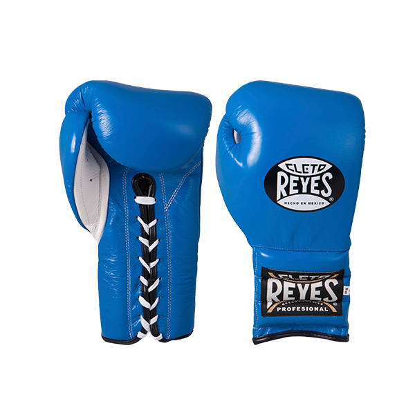 Cleto Reyes Lace Up Sparring Boxing Gloves Black 12oz 14oz 16oz Training Gloves 