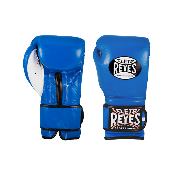 Cleto Reyes Amateur Hook and Loop Training Boxing Gloves Blue 