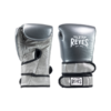 Cleto Reyes Double Strap Boxing Gloves - Oxford Gray-Silver