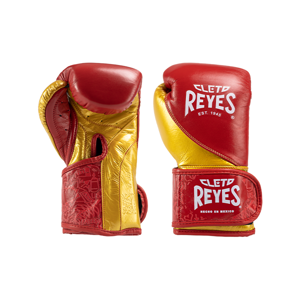 Cleto Reyes High Precision Boxing Gloves Red/Solid Gold