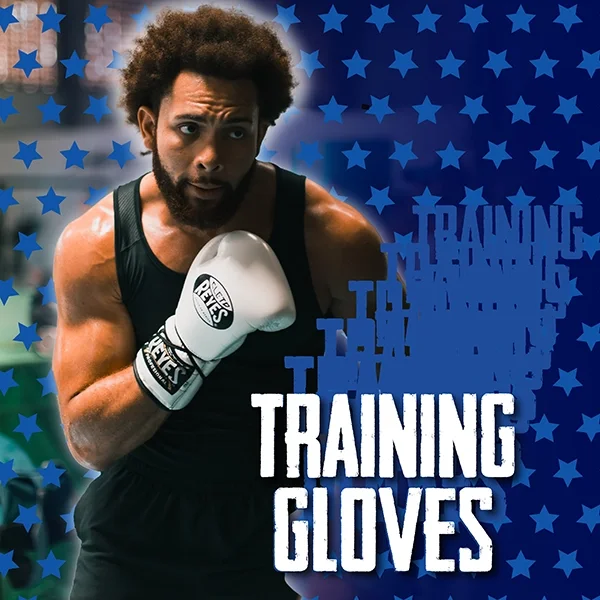 Boxer wearing Cleto Reyes Professional Training Boxing Gloves