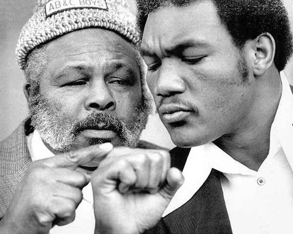 George Foreman and Archie Moore 1973