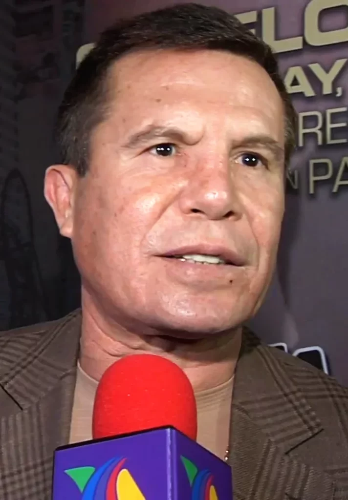 Image of Julio Cesar Chavez giving an interview