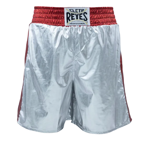 Cleto Reyes Boxing Short, Silver & Red
