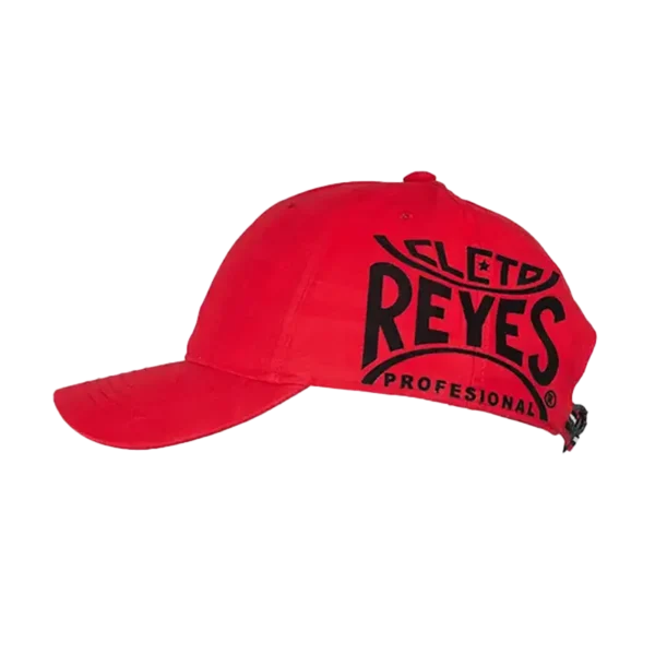 Cleto Reyes Polyester Cap - Red (side view with logo) | C882R