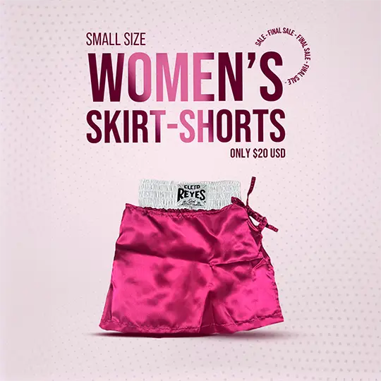 Cleto Reyes - Women's Skirt-Short | C328S Pink and White