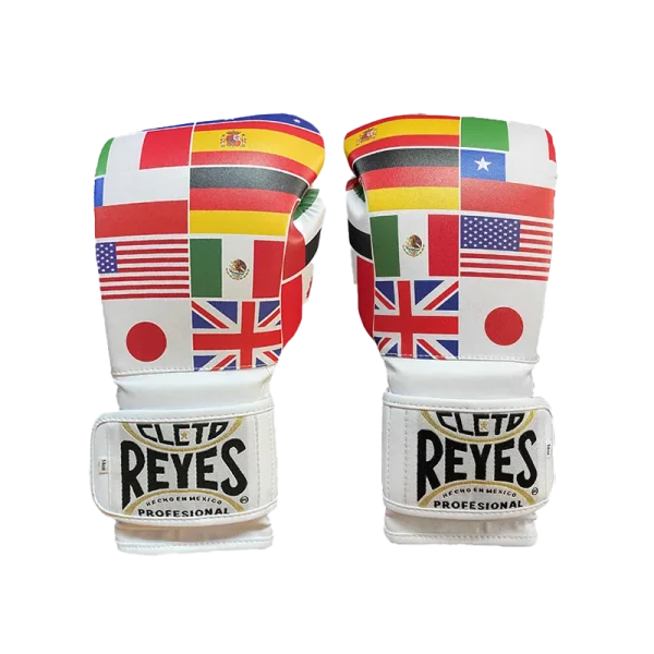 Hook & Loop Training Boxing Gloves - Flags Edition | Cleto Reyes Boxing USA