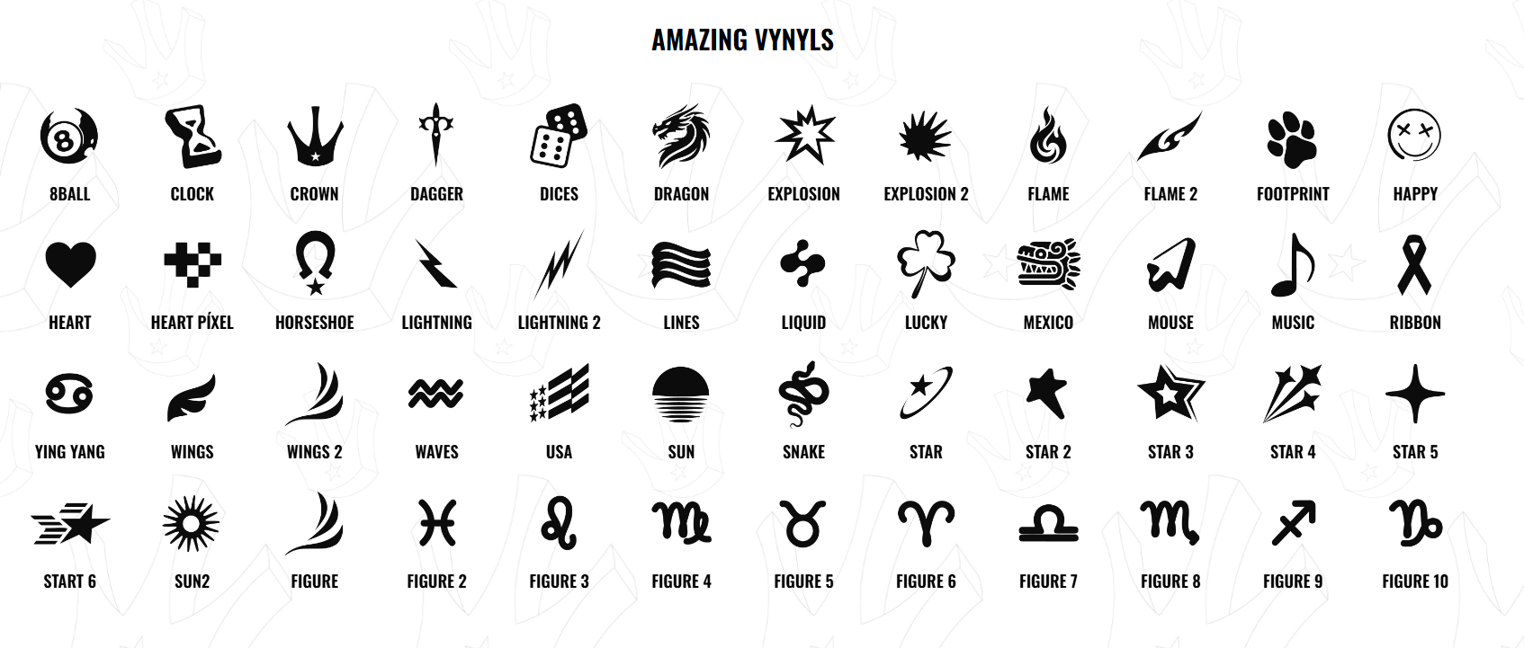 Imagen que muestra las opciones de iconos
